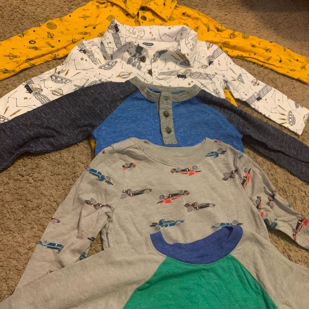 5 Long sleeve old navy shirts